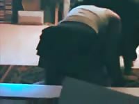 Amateur gets fucked by dog in the ass