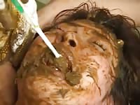 [ Poop Fetish Porn Movie ] Innocent babe cries while getting abused with scat