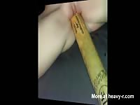 My pierced pussy gets fucked by random objects