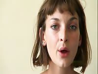 Teen slut is filmed by big bro riding a dildo