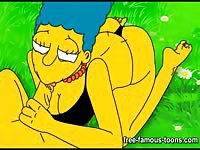 Famous toons sloppy blowjob