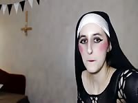 Arab Nun's Kinky Foot Fetish Solo Show