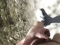 Outdoor Handjob Overlooking the Highway