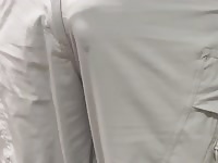 Public cock bulge cum in pants with remote control 