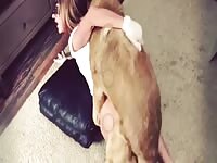 Dog fucks me doggy so well 